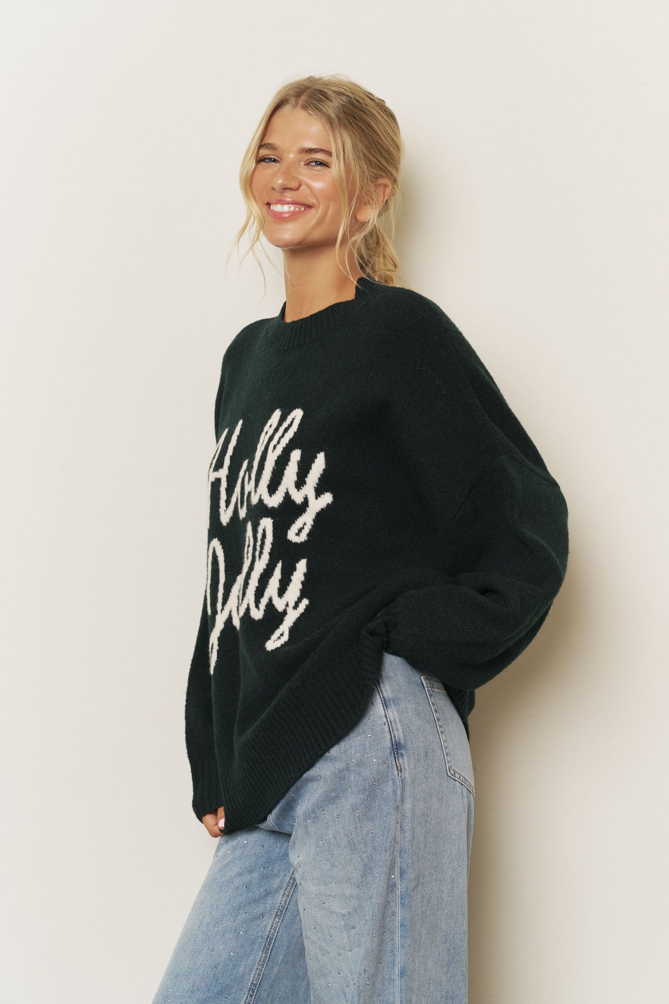 HOLLY JOLLY CHRISTMAS SWEATER (PRE-ORDER)