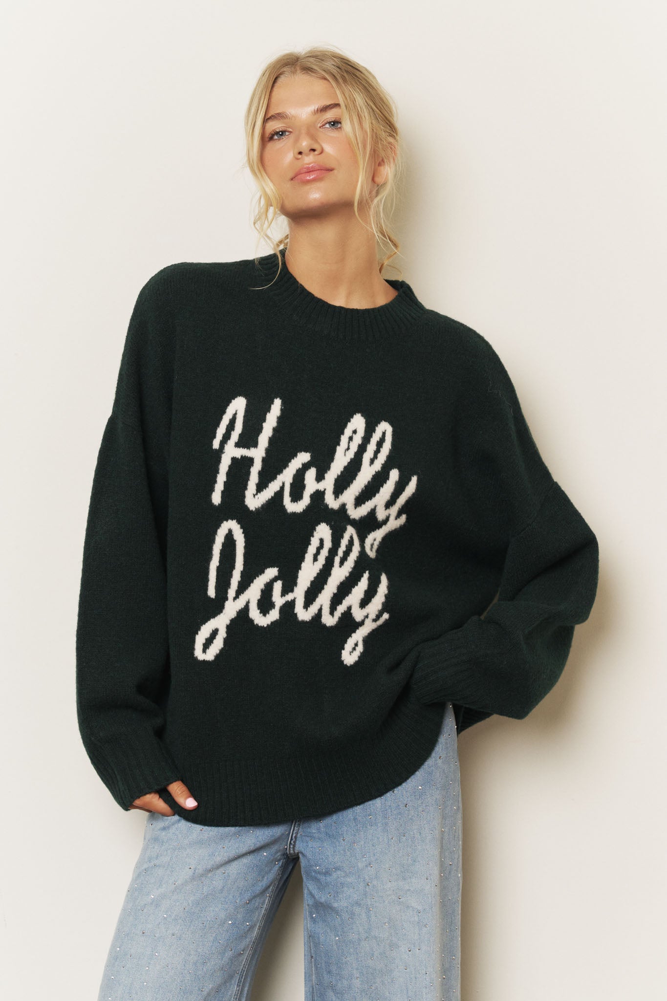 HOLLY JOLLY CHRISTMAS SWEATER (PRE-ORDER)
