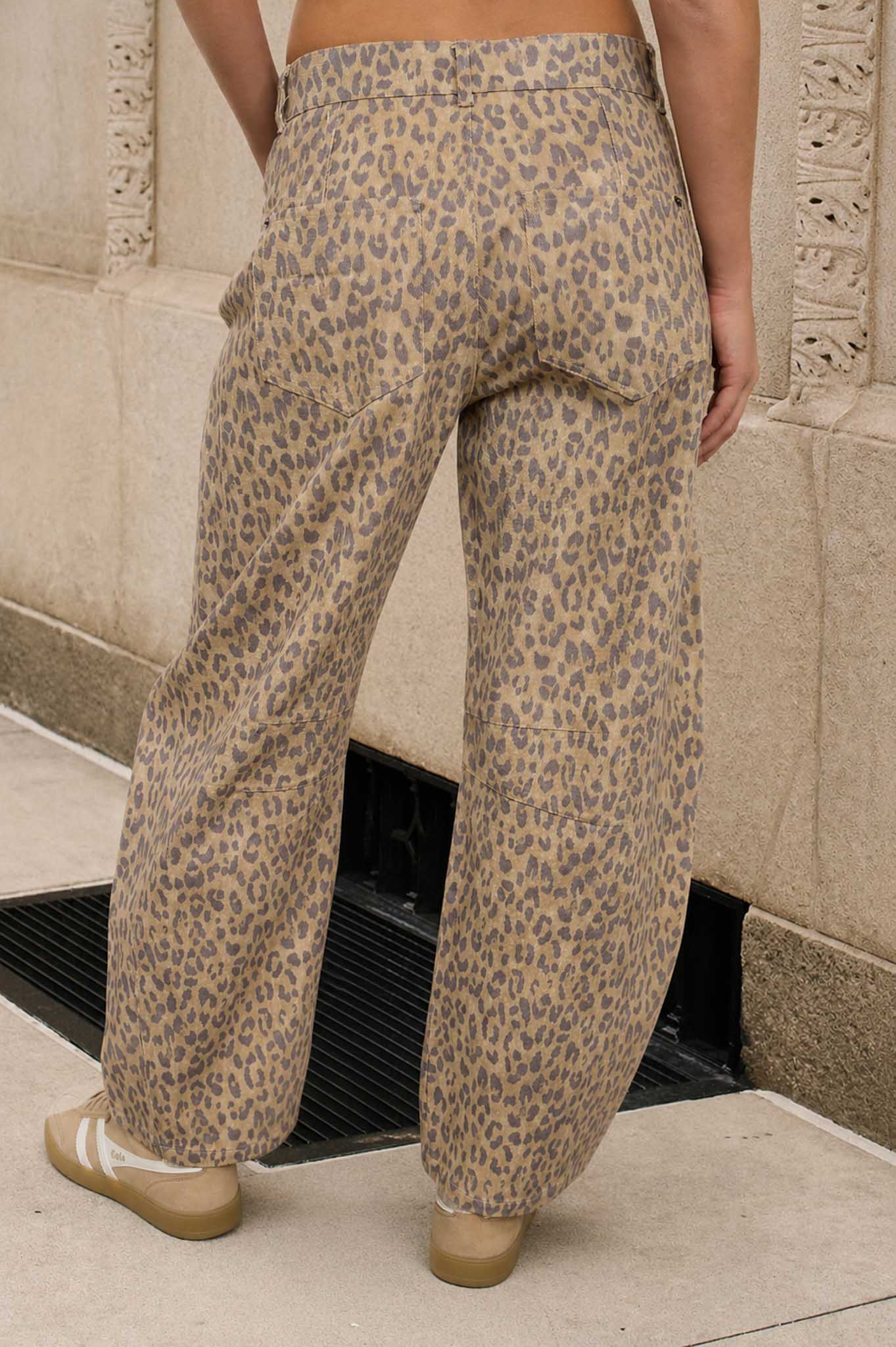 LEOPARD PRINT JEANS (PRE-ORDER)