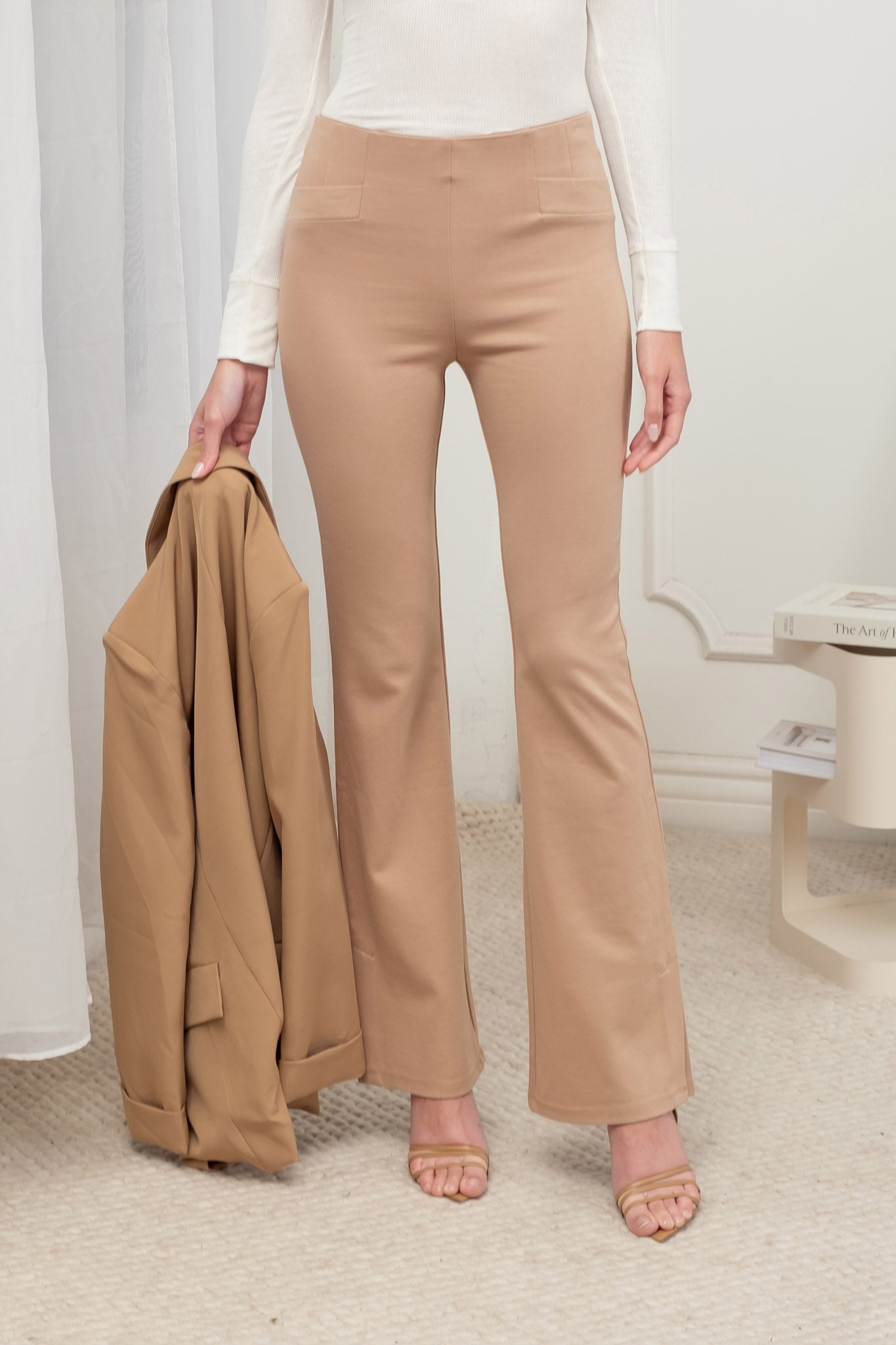 HIGH WAIST STRAIGHT LEG PANTS