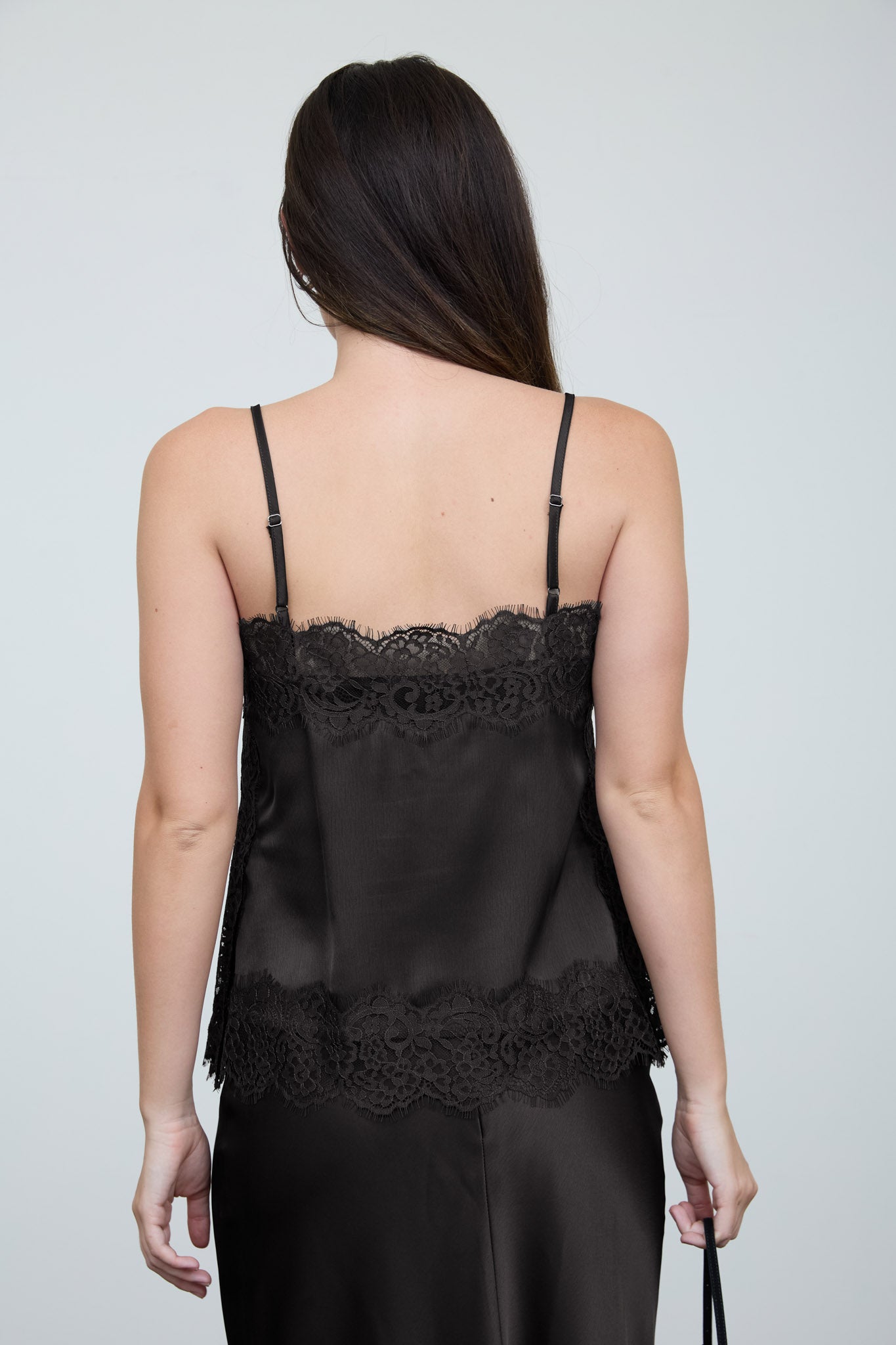 SATIN LACE TRIM DETAIL CAMI (PRE-ORDER)