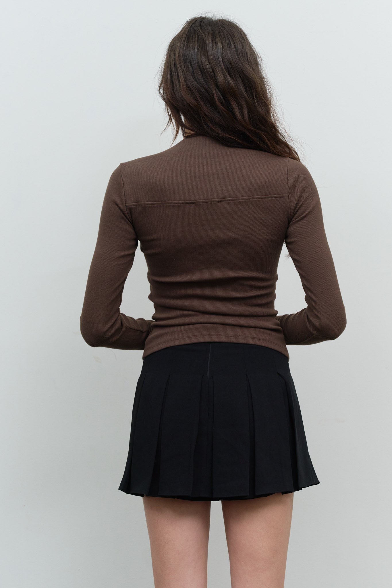 BOAT ENVELOPE NECK LONG SLEEVE KNIT TOP