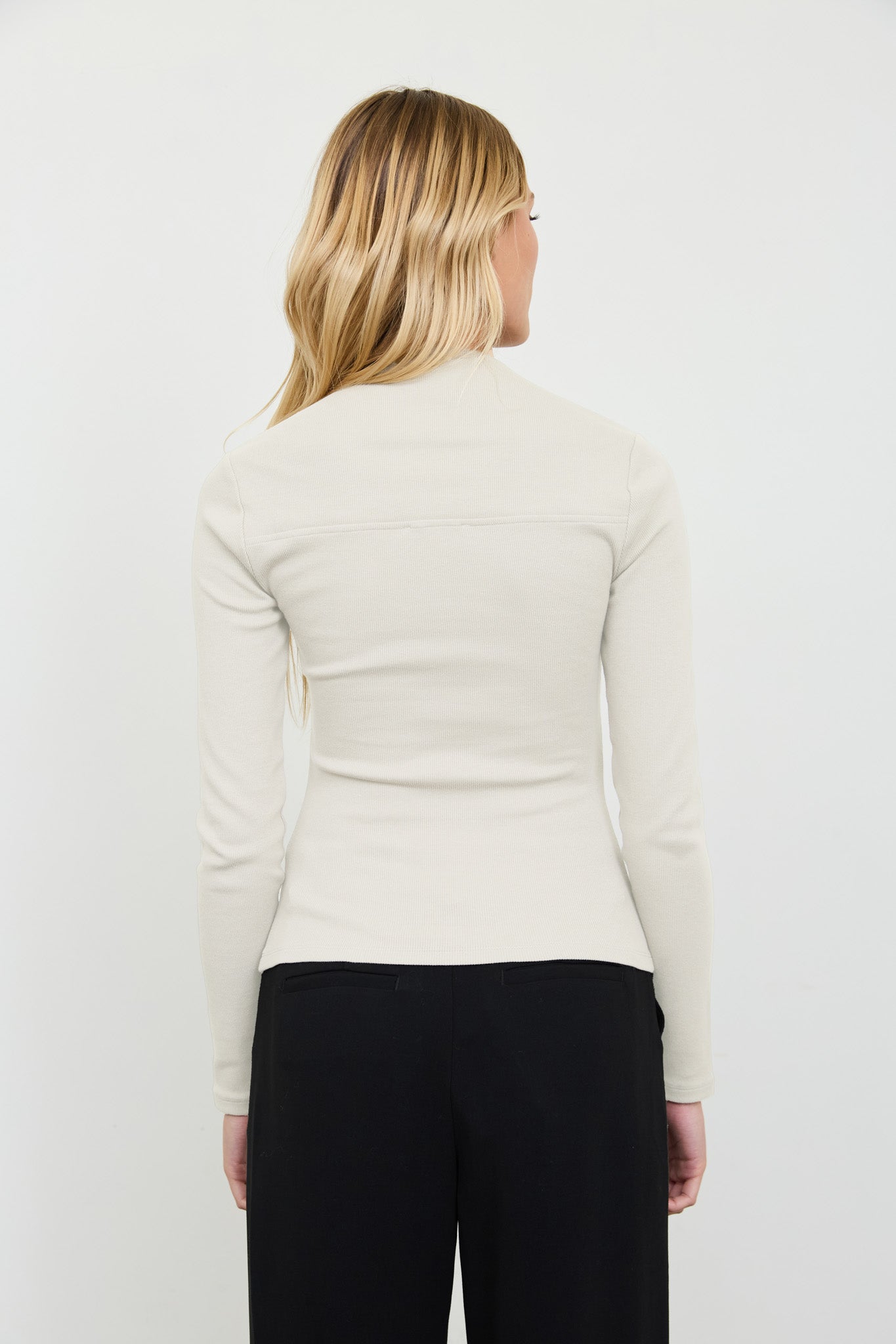 BOAT ENVELOPE NECK LONG SLEEVE KNIT TOP