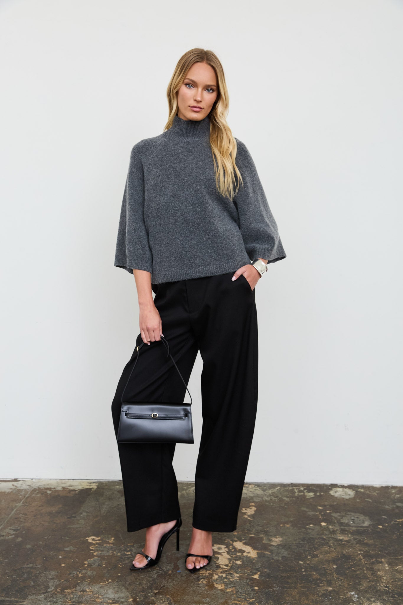 HIGH WAIST WIDE LEG PANTS