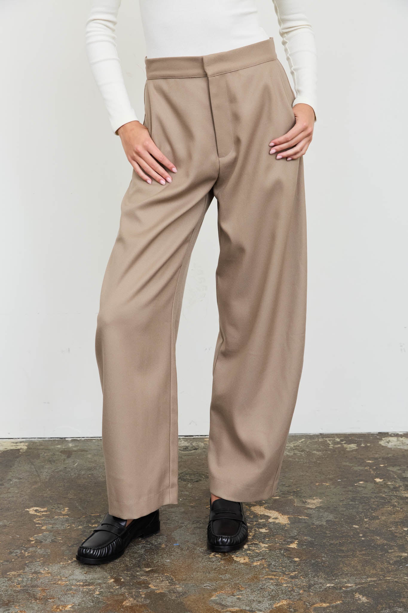 HIGH WAIST WIDE LEG PANTS